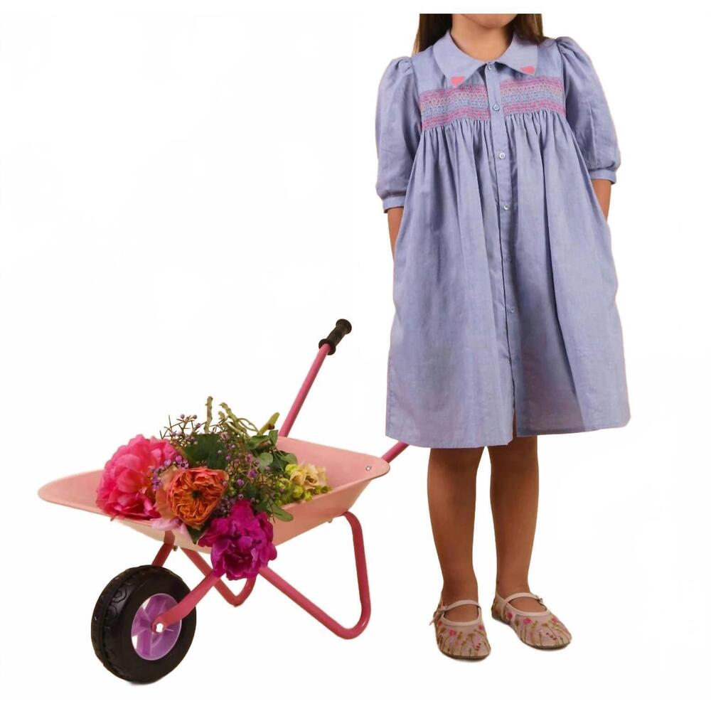 NEW EARLY SUNDAY jane embroidered hearts dress in summer sky